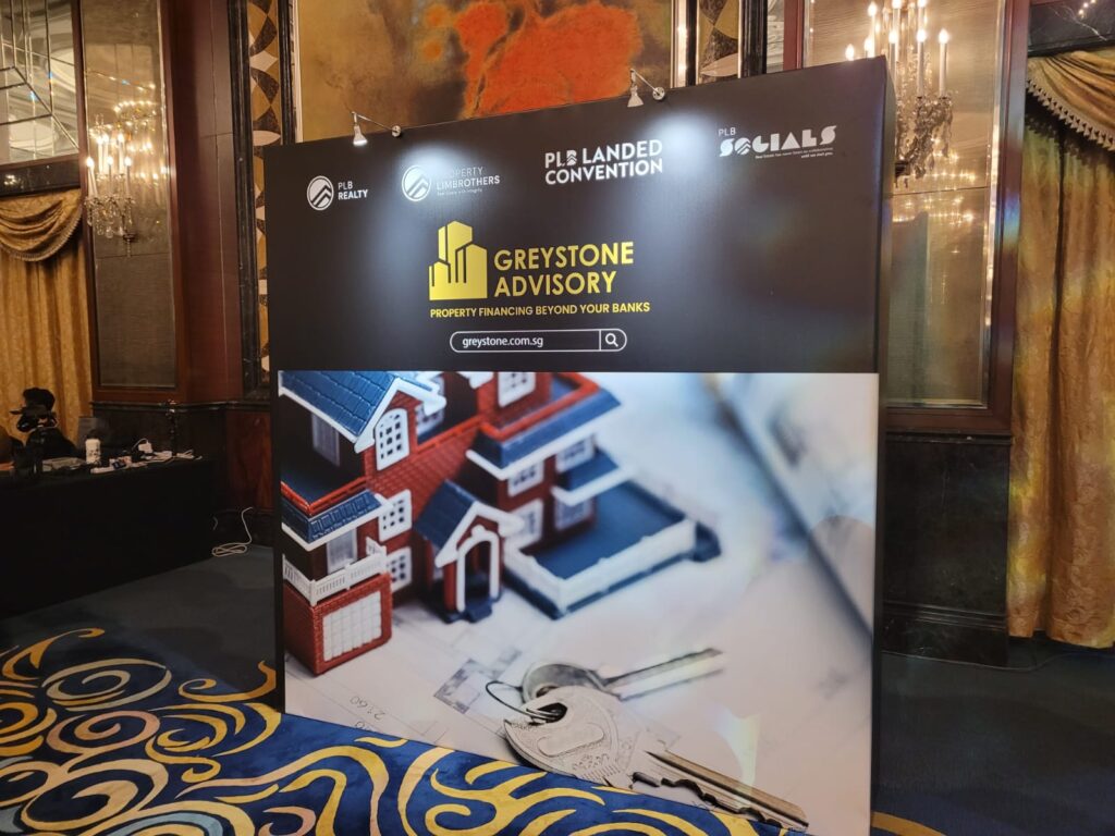 Greystone Advisory booth stand for PLB Landed Property Convention